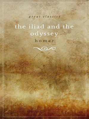 cover image of THE ILIAD and THE ODYSSEY (complete, unabridged, and in verse)